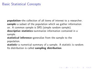 Basic Statistical Concepts