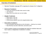 Data Structures: CSCI 362 – Overview of STL Container Classes
