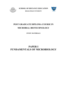 Fundamentals of Microbiology - Bharathiar University(Older Version