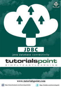 JDBC Tutorial (PDF Version)