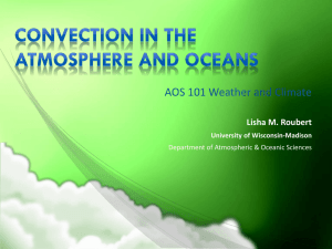convection in the atmosphere and oceans