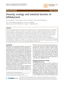 Diversity, ecology and intestinal function of