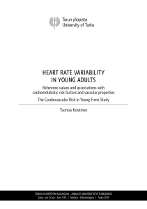 Heart rate variability in young adults