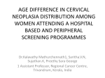 age difference in cervical neoplasia distribution among women