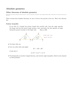 Theorem list for these sections.