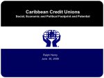 Caribbean Credit Unions: Social, Economic and Political Footprint