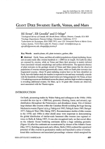 GIANT DIKE SWARMS: Earth, Venus, and Mars