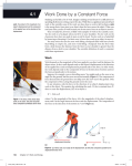 4.1 Work Done by a constant Force