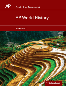 AP World History Curriculum Framework