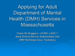 DMH Adult Clinical Service Authorization