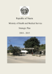 Ministry of Health and Medical Services Strategic Plan 2010-2015