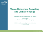 Waste Reduction, Recycling and Climate Change