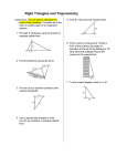 Right Triangles and Trigonometry