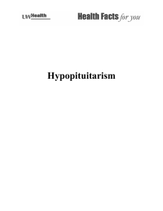 Hypopituitarism