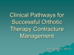 Clinical Pathways Orthotic Selection Guide