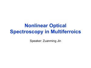 Time-resolved nonlinear optical spectroscopy
