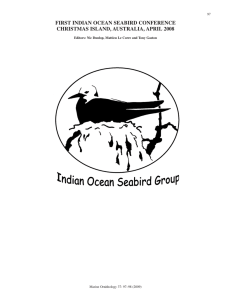 first indian ocean seabird conference christmas island, australia