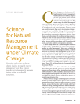 Science for Natural Resource Management