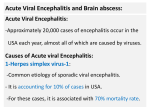 Acute Viral Encephalitis and Brain abscess: