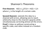 Shannon`s Main Theorem