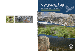 Namadgi National Park Plan of Management 2010