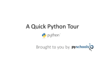A Quick Python Tour