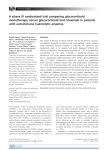 A phase III randomized trial comparing glucocorticoid monotherapy