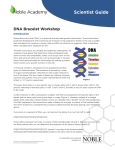 Scientist Guide DNA Bracelet Workshop