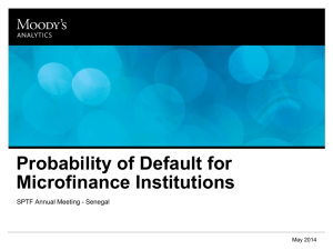 Probability of Default for Microfinance Institutions
