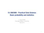 15-388/688 - Practical Data Science: Basic probability and statistics