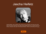 Jascha Heifetz Powerpoint