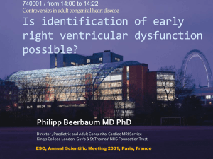 Is identification of early right ventricular dysfunction possible?