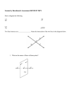 Geometry Benchmark Assessment REVIEW MP1 Answer Section
