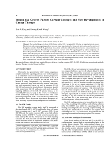 Insulin-like Growth Factor: Current Concepts and New