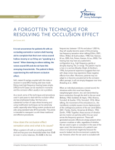 A Forgotten Technique For Resolving The Occlusion
