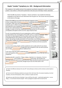 Haydn Homework - Stanborough Music