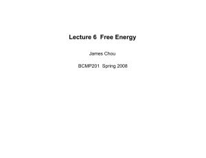 Lecture 6 Free Energy