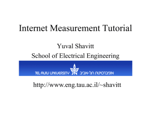 Internet measurements
