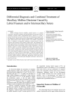 Differential Diagnosis and Combined Treatment of Maxillary Midline