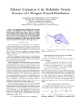 Efficient Evaluation of the Probability Density Function of a