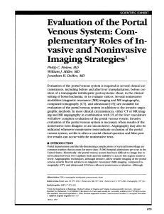 Evaluation of the portal venous system: complementary roles of