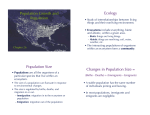 Population Growth and Regulation Ecology Population Size