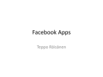 Facebook Applications and Marketing