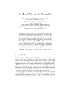 Case-Based Policy and Goal Recognition