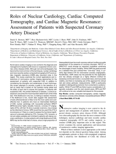 Roles of Nuclear Cardiology, Cardiac Computed Tomography, and