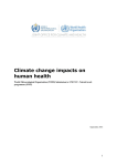 Climate change impacts on human health