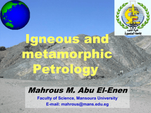 Igneous Petrology