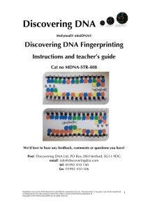 Discovering DNA Fingerprinting
