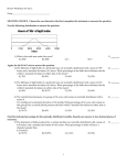 Review Worksheet for Test 2
