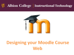 Designing a Moodle Course Web